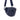 Alora Scarlet Heat Croc Navy Blue Leather Waist Bag