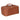 Ella Terra Caramel Brown Genuine Leather Makeup & Travel Bag