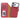 BloomCase Magic Apple iPhone 17 Pro Max(6.9") Crimson Flame Genuine Leather Detachable Wallet Phone Case | MagSafe & RFID Protected